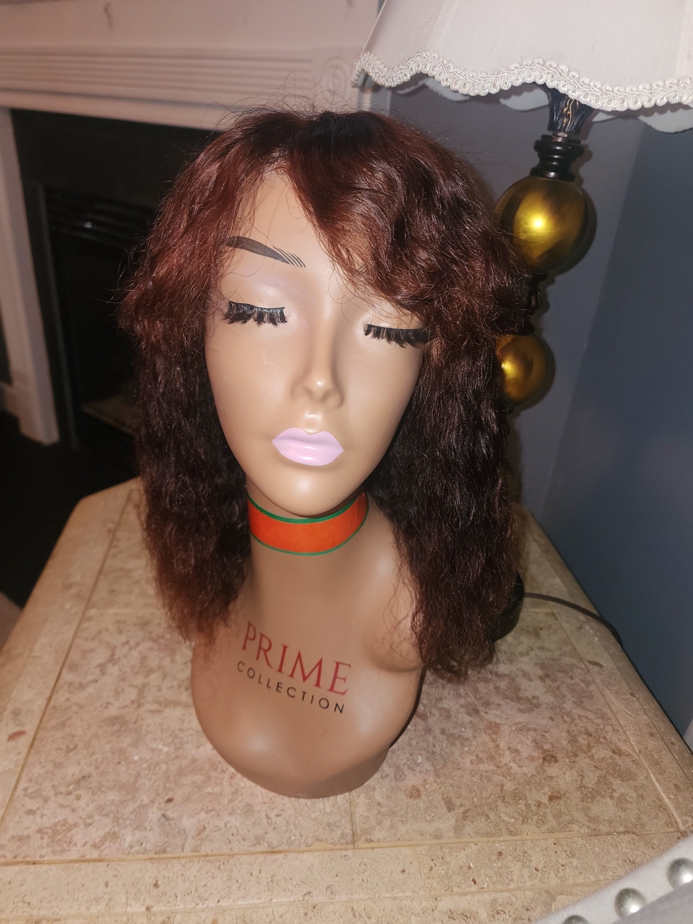 Pure Collection Women’s Brown with Burgundy Tones Wavy Lace Front Wig